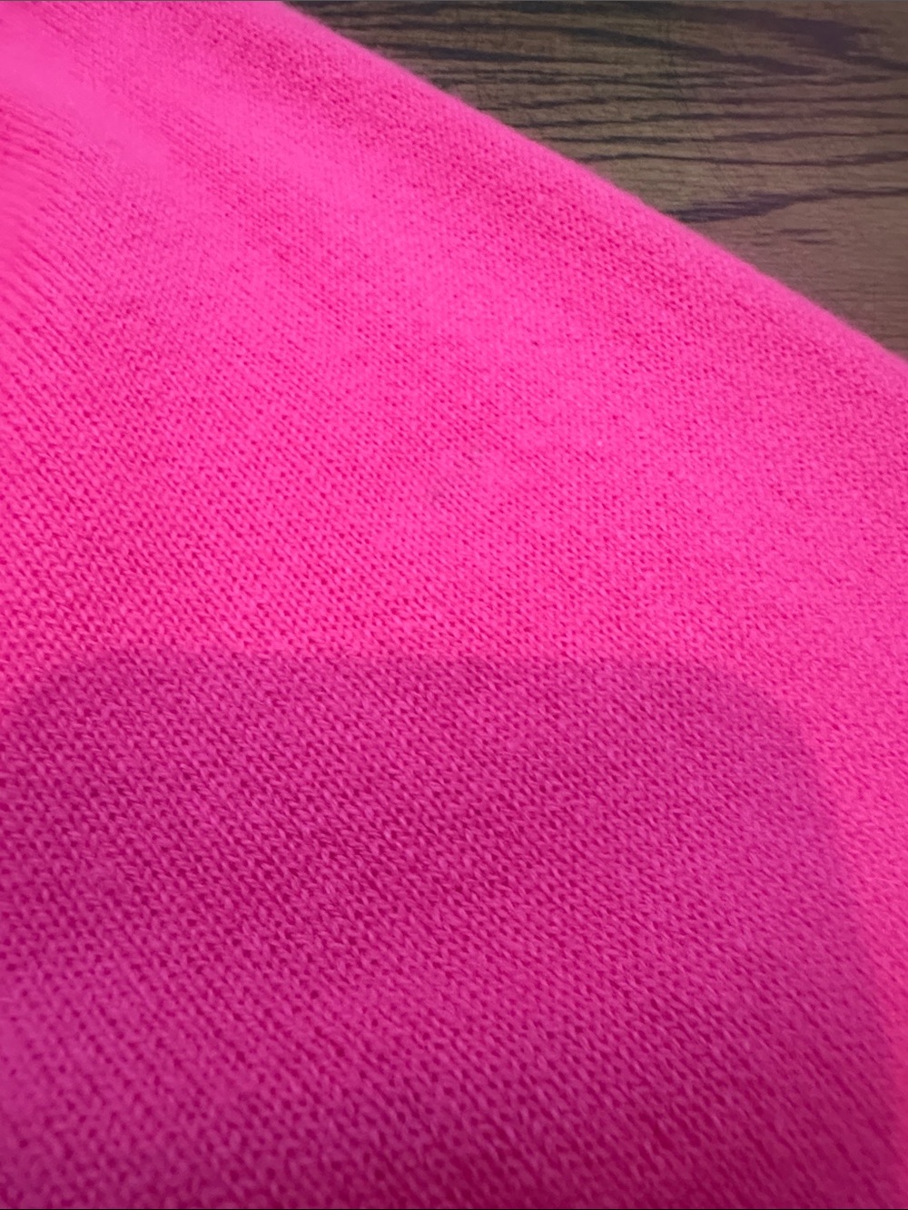 Women's Sz. S J Society - Saint Bernard - Hot Pink Layered V-Neck Sweater - Picture 6 of 7
